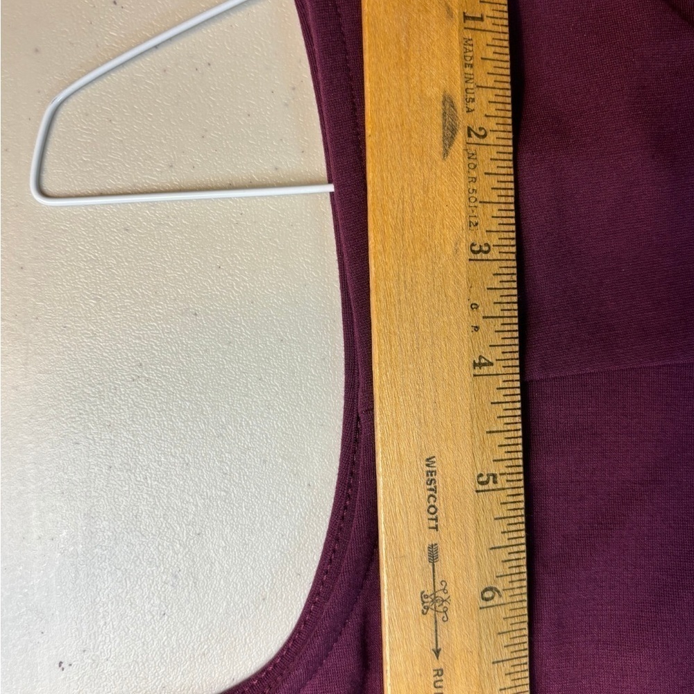 Chico’s Twist Knee Dress Monrovia Wine Size 1 - Picture 7 of 14